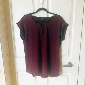Express Burgundy Blouse